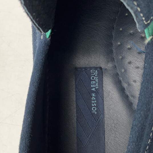 Joseph Abboud Mens Justin Blue Leather Moc Toe Slip-On Loafer Shoes Size 11 image number 4