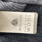 NWT Mens Gray Striped Mock Neck Sleeveless Pocket Full-Zip Sweater Sz 44 image number 3