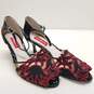 Paoul 601 Patent Leather Lace Open Toe Sandal Black/Red 7.5 image number 3