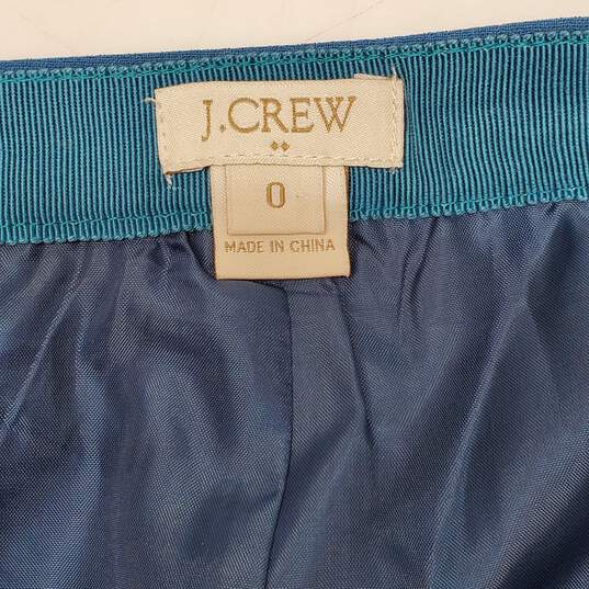 J. Crew Blue Wrap Skirt Size 0 image number 3