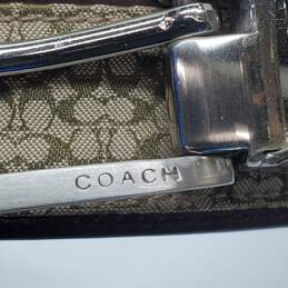 Coach Signature Leather Swivel Buckle Belt Size 38 AUTHENTICATED alternative image