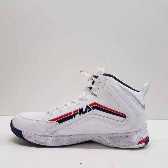 Fila Spitfire Evo White/Blue/Red Athletic Shoes Men's Size 10.5 image number 2