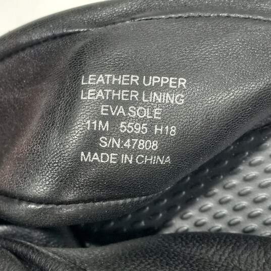 Tory Burch Leather Black Platform Slip On Sandals Size 11M image number 6