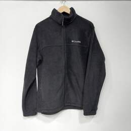 Columbia Full Zip Basic Black Fleece Jacket Size Large