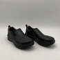 Mens Black Leather Square Toe Low Top Slip-On Loafer Shoes Size 9 image number 3