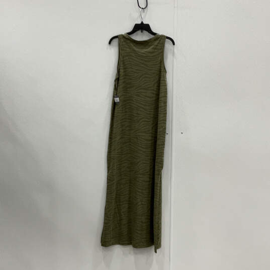 NWT Womens Green Animal Print Sleeveless Round Neck Maxi Dress Size Small image number 2