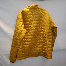 Patagonia Yellow Full Zip Puffer Jacket Men's Size XL alternative image