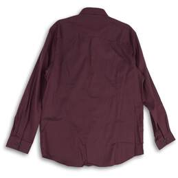 Kenneth Cole Reaction Mens Maroon Long Sleeve Button-Up Shirt Size 34-35 alternative image