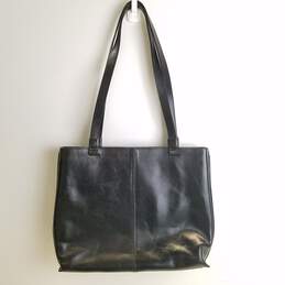 Gianni Conti Leather Pennie Shoulder Bag Black alternative image
