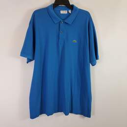 Lacoste Men Blue Short Sleeve Polo Shirt sz 4XL