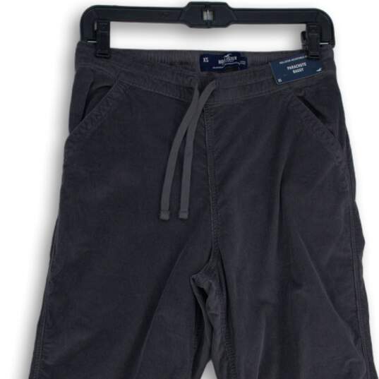 Hollister Womens Gray Flat Front Slash Pocket Pull-On Jogger Pants Size XS image number 3