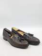 Authentic BALLY Brown Croc Tassel Loafers M 7.5 image number 3