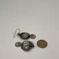 Designer Silpada 925 Sterling Silver Round Spiral Hammered Drop Earrings image number 3
