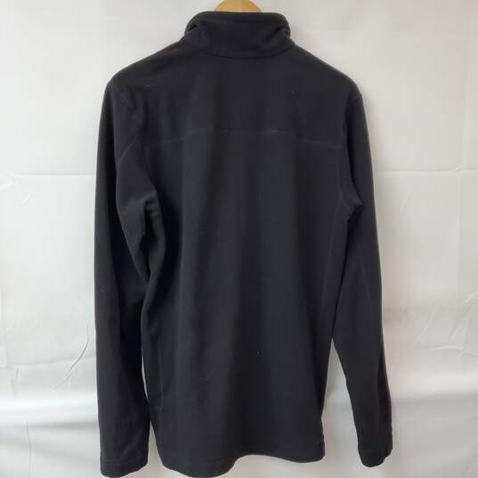 Patagonia 1/4 Zip Black Fleece Pullover Size Medium image number 2