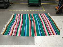 Serape-Style Rainbow Blanket 85" x 60" alternative image