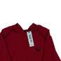 NWT Mens Red Raglan Sleeve Flex Fit Activewear Pullover Hoodie Size XL image number 3