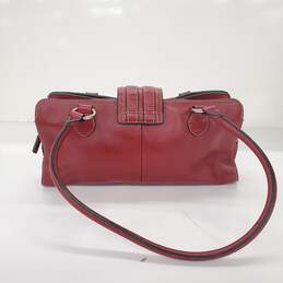 Wilsons Leather Red Baguette Buckle Shoulder Bag alternative image