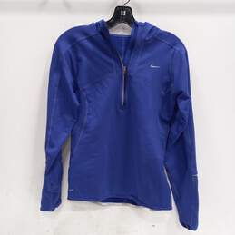 Nike Women's Purple Dri-Fit 1/2 Zip Pullover Hooded Jacket Size S