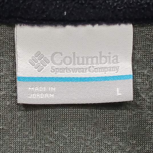 Columbia Gray And Black Quarter Zip Pullover Jacket Size L image number 3