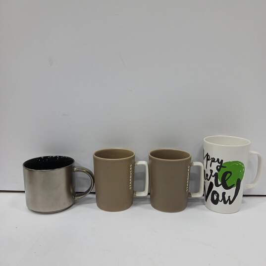 4pc Bundle of Assorted Starbuck Coffee Mugs image number 1