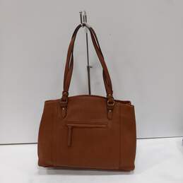 Jessica Simpson Misha Saddle Brown Faux Leather Tote Bag NWT alternative image