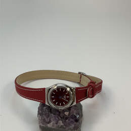 Designer Swatch Silver-Tone Stainless Steel Round Dial Analog Wristwatch