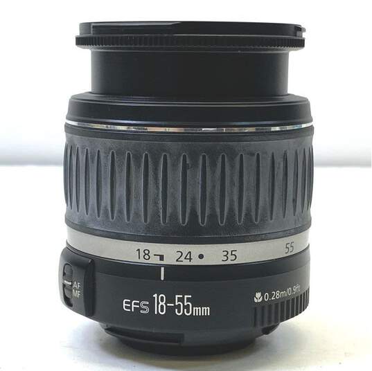 Canon EF-S 18-55mm 1:3.5-5.6 II Camera Lens w/Lens Hood image number 4