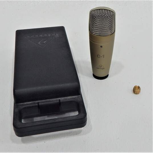Behringer Brand C-1 Model Gold Condenser Microphone w/ Hard Case image number 1