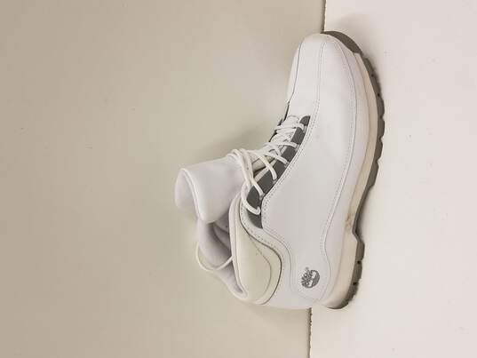 Timberland Men's White Leather Weatherproof Hiking Shoes Sz. 10 image number 1
