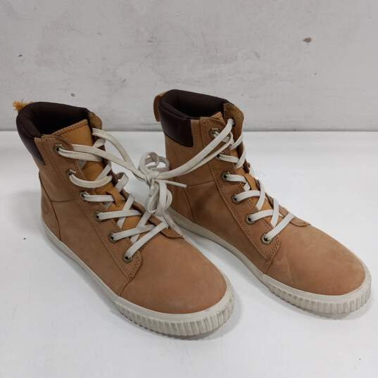 Timberland Rebolt Women's Brown Leather High Top Sneakers Size 7.5 image number 1