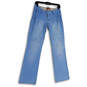 Womens Blue Denim Light Wash Pockets Stretch Straight Leg Jeans Size 29 image number 1