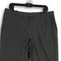 Womens Gray Flat Front Slash Pocket Straight Leg Dress Pants Size 12 image number 3