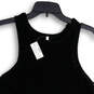 NWT Womens Black Knitted Round Neck Pullover Tank Top Size Large image number 4