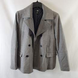 H&M Women Grey Blazer Jacket 40R