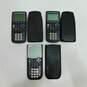 6 Assorted Texas Instruments Graphing Calculators image number 2