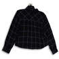 NWT Womens Blue Plaid Collared Long Sleeve Button-Up Shirt Size Medium image number 2