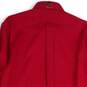 NWT Chaps Mens Red Collared Long Sleeve Dress Shirt Size 15-15.5 32/33 image number 4