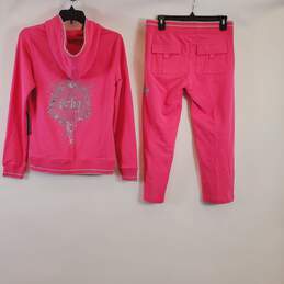 BCBG Maxazria Women Pink Bejeweled 2Pc Sweat Set L NWT alternative image