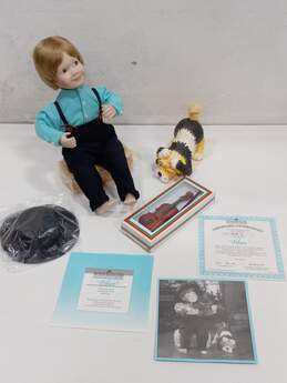 The Ashton-Drake Galleries "Ethan" Porcelain Doll with COA IOB alternative image