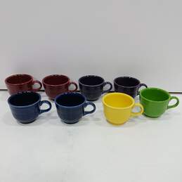 Bundle of 8 Multicolor Fiesta Ware Mugs