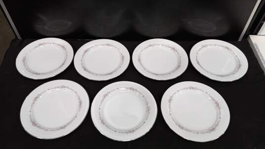 Bundle of 7 Noritake Rosepoint Dinner Plates image number 2