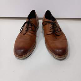 Men's Brown Leather Dress Shoes Size 10 alternative image