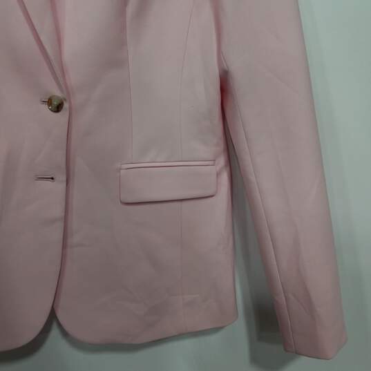 Banana Republic Women's Pink Long And Lean Blazer Size 4 Tall NWT image number 3