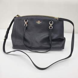 Coach Black Crossgrain Leather Carryall Bag F57525