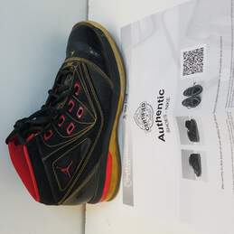 Nike Air Jordan Team 16.5 Sneaker Men's Size 8 Black/Red AUTHENTICATED