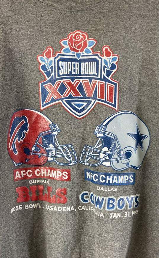 Super Bowl XXVII Gray Long Sleeve - Size X Large image number 4