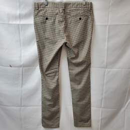 Topman Super Skinny Plaid Polyester Blend Trousers Mens Size 34x32 alternative image