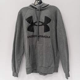 Under Armour Men's Gray Loose Fit Pullover Hoodie (Size M)