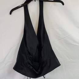 NY & CO Women Black Satin Vest Sz6 NWT alternative image
