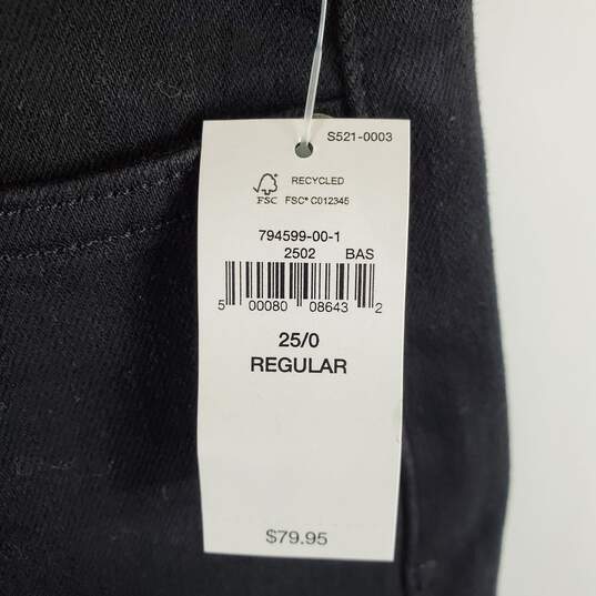 Gap Women Black Mid Rise Straight Jeans Sz 25 NWT image number 5